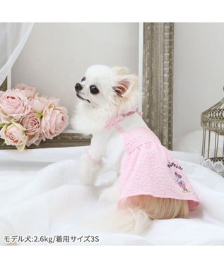 PET PARADISE  ディズニー ミニー ワンピース 《ぷくっと花柄》 小型犬 ぷくっと花柄