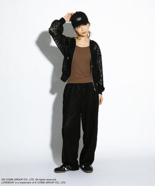 Green Parks ■ＬＯＶＥＢＯＡＴ　フラワーメッシュパーカー Black