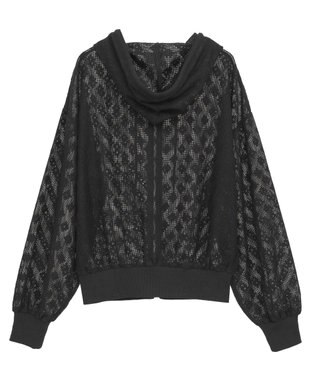 Green Parks ■ＬＯＶＥＢＯＡＴ　フラワーメッシュパーカー Black