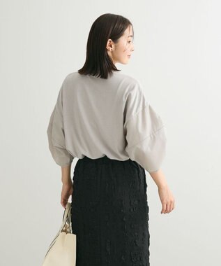 Green Parks ・ＥＬＥＮＣＡＲＥ　ＤＵＥ　ギャザースリーブＴＥＥ Gray