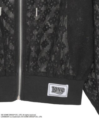 Green Parks ■ＬＯＶＥＢＯＡＴ　フラワーメッシュパーカー Black