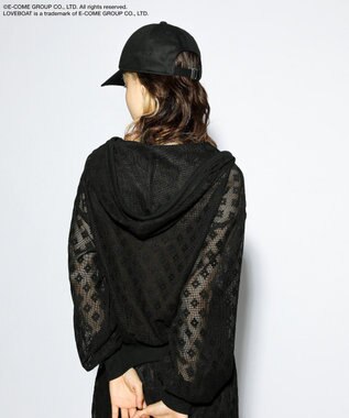 Green Parks ■ＬＯＶＥＢＯＡＴ　フラワーメッシュパーカー Black