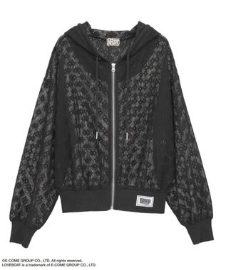 Green Parks ■ＬＯＶＥＢＯＡＴ　フラワーメッシュパーカー Black