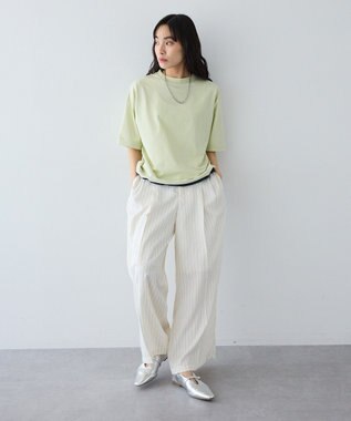 CRAFT STANDARD BOUTIQUE バイカラーヘムプルオーバー Light Green