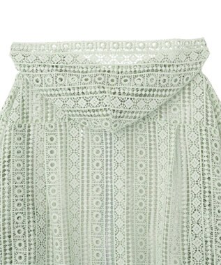 AMERICAN HOLIC 【先行予約】幾何学レースフードシャツ Light Green