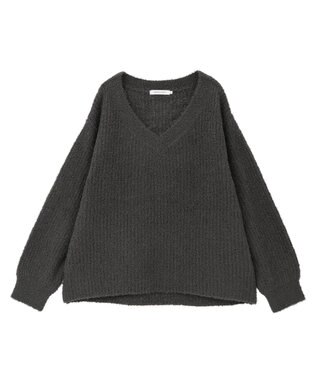 AMERICAN HOLIC ミニシャギーラメニットプルオーバー Charcoal Gray