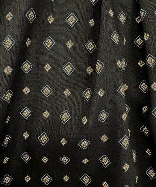 J.PRESS LADIES S 【洗える】ジオメトリックプリント ワンピース ネイビー系