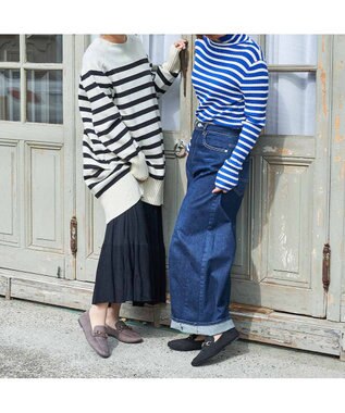 ing <ing>【WEB限定】【レイン対応】ビットローファー ダークブラウンスエード