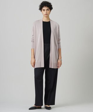 ICB L 【CLASSY.1月号掲載・洗える】ハイゲージリブベーシック プルオーバーニット ブラック系