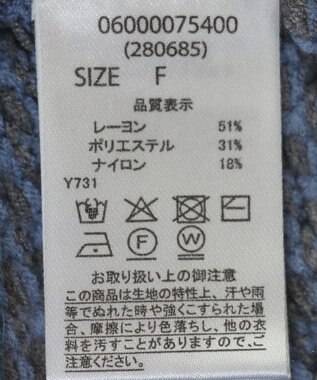 Green Parks ・ＥＬＥＮＣＡＲＥ　ＤＵＥ　タック編バイカラーニット Blue