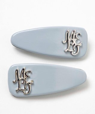 WEGO Lメタルロゴパテッドバレッタ サックス