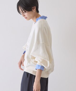 AMERICAN HOLIC カレッジロゴドルマンスウェット Ivory