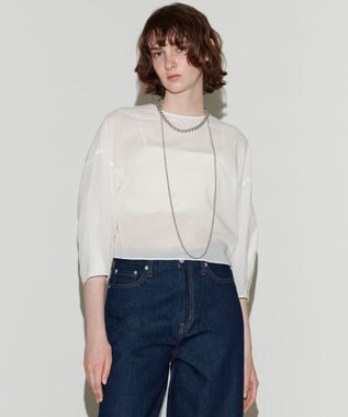 NAVE 【Nave 　洗える】マルチウェイシアーブラウス ホワイト系