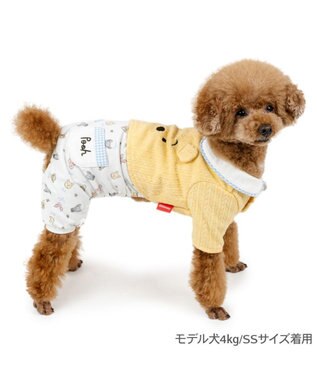 PET PARADISE ディズニー くまのプーさん フレンズ ロンパース 小型犬 ホワイト×イエロー
