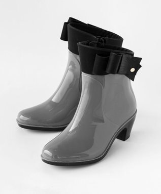 TOCCA NUANCE RIBBON RAIN BOOTS レインブーツ ライトグレー系
