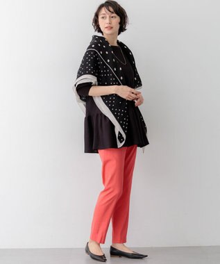 23区 【先行予約/CanCam掲載】リネンレーヨンストレッチ テーパード パンツ キャロット系