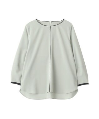 YECCA VECCA 配色パイピングブラウス Mint