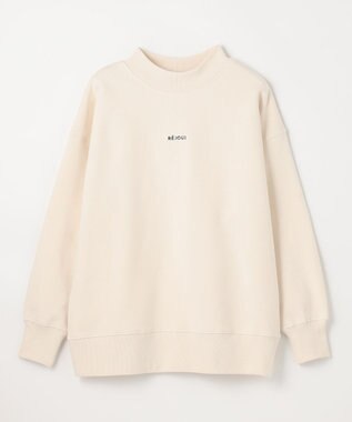 ANY 【洗濯機可】裏起毛スウェットハイネックプルオーバー エクリュ