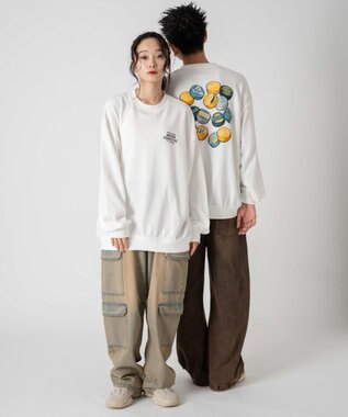 WEGO 【ユニセックス着用ITEM/SMLサイズ展開】アソートグラフィックプルオーバー 柄21