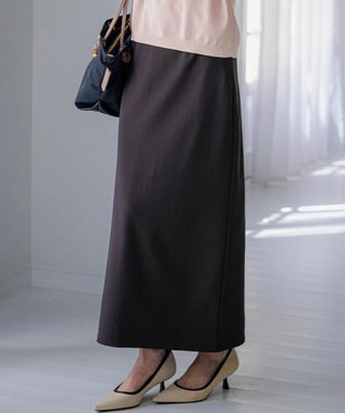 23区 ダブルフェイスジャージー Iラインスカート