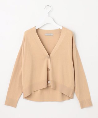 UNFILO UVモイストニット カーディガン ベージュ