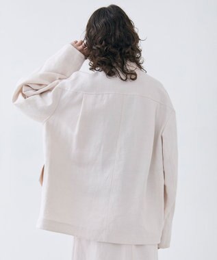 BEIGE， 【VERY 5月号掲載】CRINUM / オーバーサイズリネンジャケット Light Pink