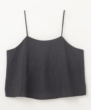 ANY 【2SET/洗濯機可】テックリネンキャミソール×パンツセットアップ チャコール