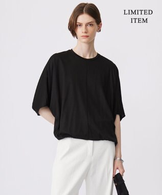 ICB L 【WEB限定・洗える】Ly.COハイゲージ ドルマンスリーブプルオーバー ブラック系