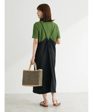 Green Parks BEST PRICE  ５分袖プリーツ加工プルオーバー Green