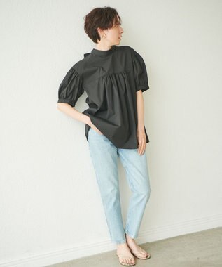 #Newans 【ANSWER for コンサバフェミニン】マルチウェイビッグリボンブラウス ブラック系