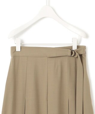 ICB 【洗える】ウール2WAYストレッチ スカート フォーン系