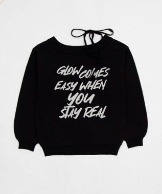 WEGO 2WAYショルダーリボンニット ブラック