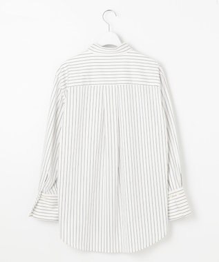 自由区 【洗える】ストレッチシャーティング ベーシック シャツ アイボリー系1