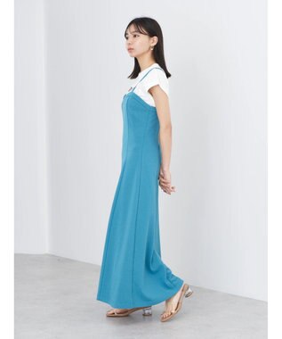 earth music&ecology スウェットキャミワンピース Blue Green