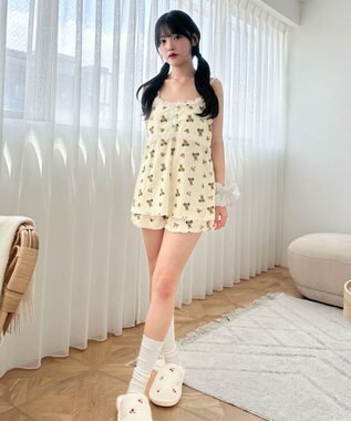 WEGO キャミセットアップルームウェア 柄1