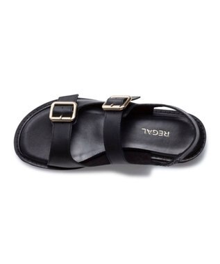 REGAL FOOT COMMUNITY 【リーガルレディース】F28R ダブルバックルサンダル サンダル ブラック