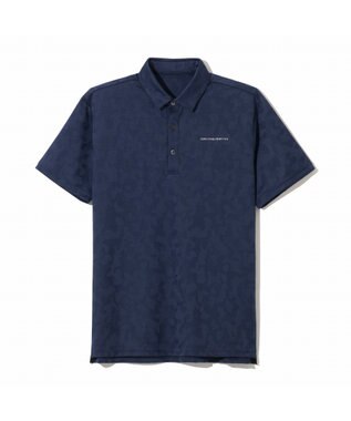 ZERO HALLIBURTON エレガントカモ柄ジャガードポロシャツ ZHG-M5S8a 82956 ネイビー