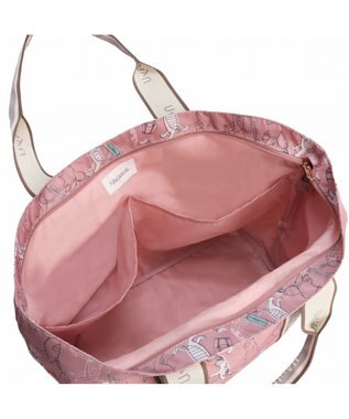 ACE BAGS & LUGGAGE HAyU × ace.  フォールディング 折り畳みトートバッグ 猫柄 30L 17862 ピンク柄