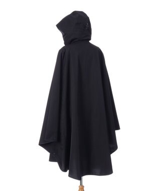 MOONBAT POLO RALPH LAURENRL パイピングレインポンチョ 無地 75デニール 収納袋付き ブラック