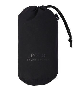 MOONBAT POLO RALPH LAURENRL パイピングレインポンチョ 無地 75デニール 収納袋付き ブラック