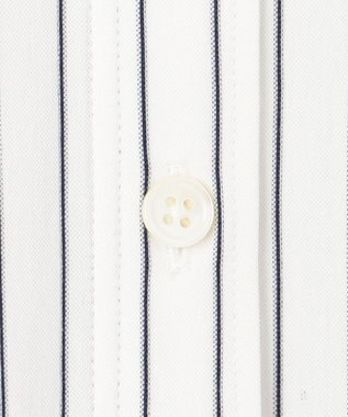 自由区 【洗える】ストレッチシャーティング ベーシック シャツ アイボリー系1