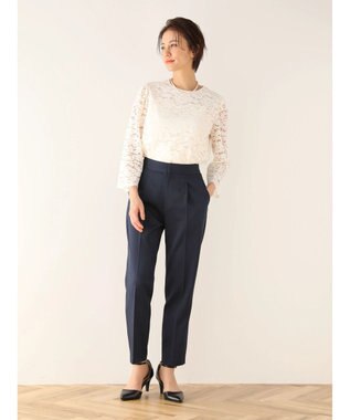 Green Parks ｅｆ－ｄｅ　タックテーパードパンツ Dark Navy