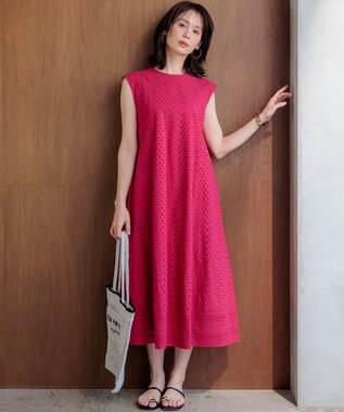 組曲 【先行予約】エンブロイダリーレース ワンピース チェリーローズ系