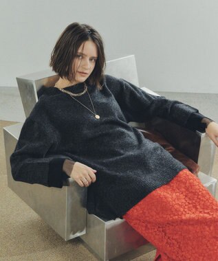 YECCA VECCA 袖レイヤードソフトニット