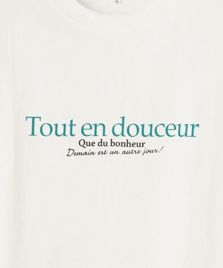 23区 【SLOW/洗える】ロゴ Tシャツ ホワイト系