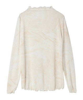 CRAFT STANDARD BOUTIQUE プリント柄スタンドネックプルオーバー Beige