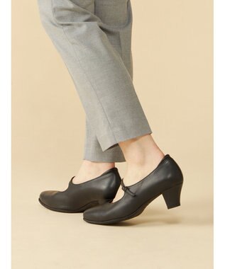 ASICS WALKING ペダラウォーキングシューズ 4E ヒール高4.5cm ブラック系