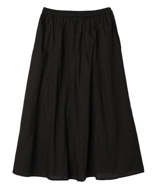 earth music&ecology ポプリンフレアスカート Black