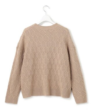 J.PRESS YORK STREET 【WOMEN】ショート ケーブルニット ベージュ系