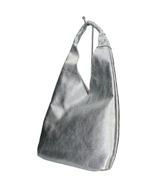 INTER-CHAUSSURES 【ANDREA CARDONE】ソフトカーブ ワンハンドルバッグ（ワイド） シルバー